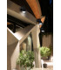 LED 9 Light Large Outdoor Spotlight Urban Grey IP65