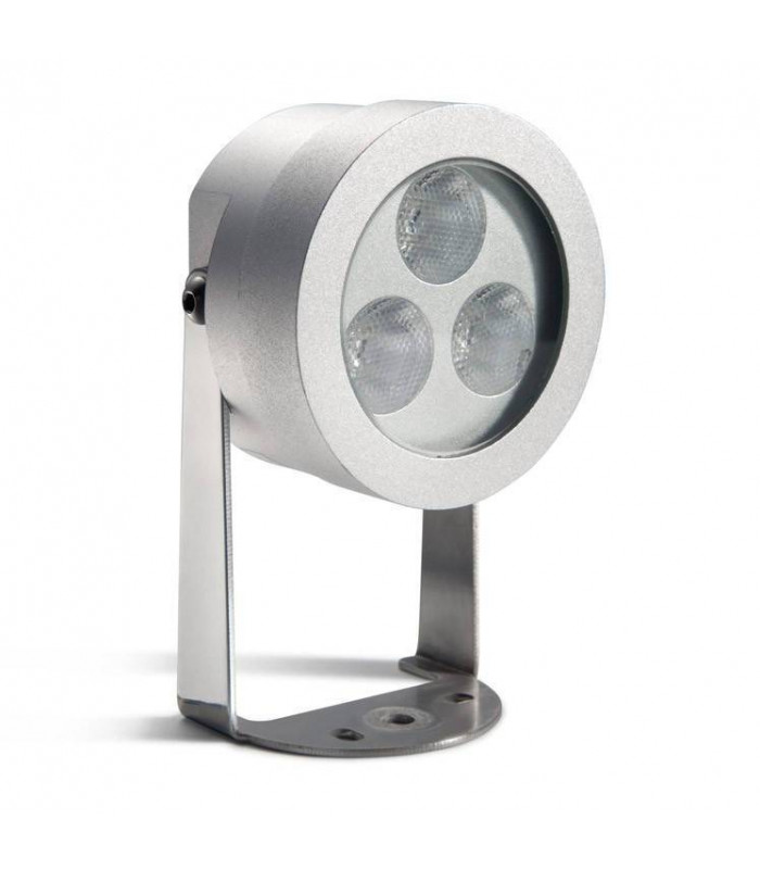 LED 3 Light Outdoor Spotlight Grey IP65