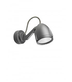 1 Light Large Outdoor Spotlight Urban Grey IP65, E27