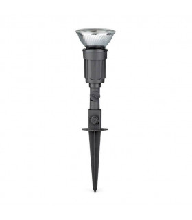 1 Light Outdoor Mini Spotlight Black IP44, E27