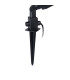 1 Light Outdoor Mini Spotlight Black IP44, E27