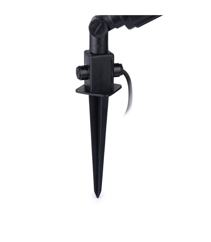 1 Light Outdoor Mini Spotlight Black IP44, E27