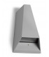 LED 2 Light Outdoor Wall Light Grey IP44