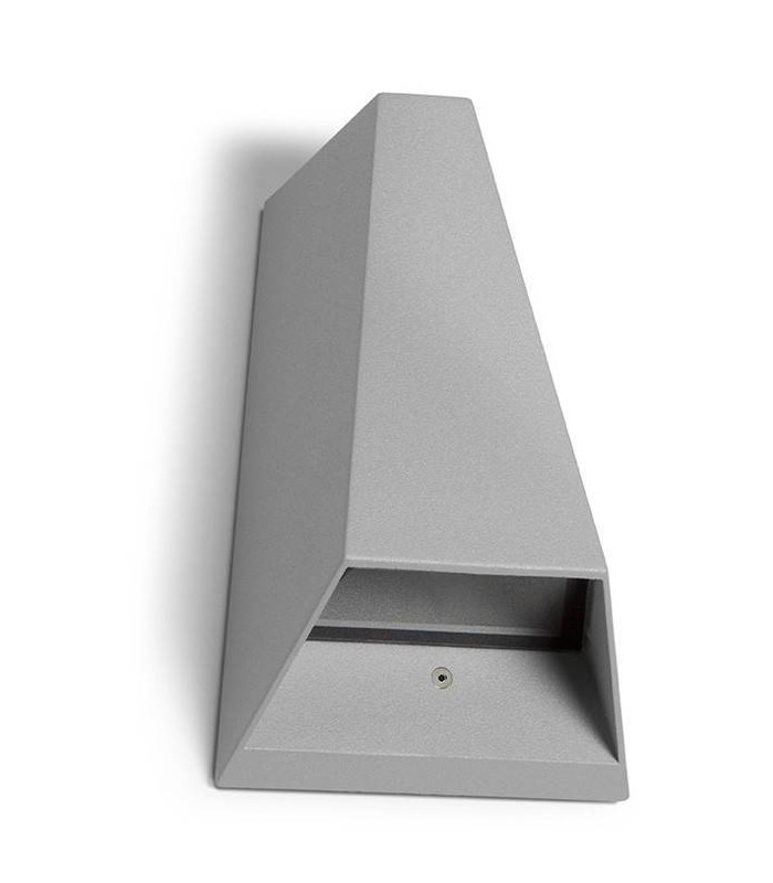 LED 2 Light Outdoor Wall Light Grey IP44