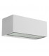 1 Light Outdoor Wall Light White IP54, E27