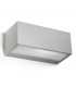1 Light Outdoor Wall Light Grey IP54, E27