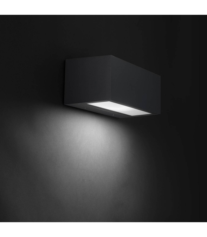 1 Light Outdoor Wall Light Grey IP54, E27