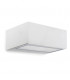 1 Light Outdoor Wall Light White IP44