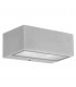 1 Light Outdoor Wall Light Grey IP44
