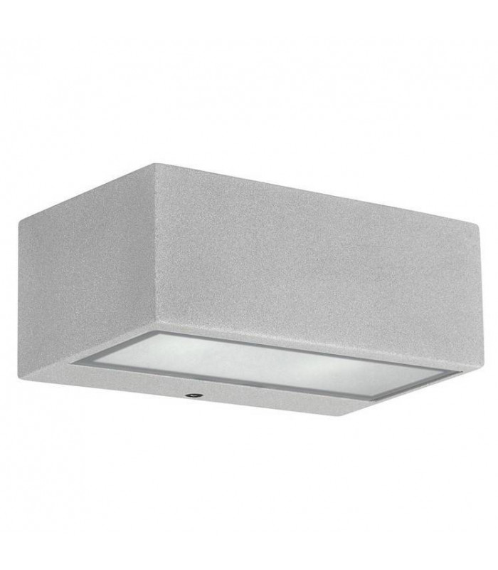 1 Light Outdoor Wall Light Grey IP44