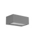 1 Light Outdoor Wall Light Grey IP44