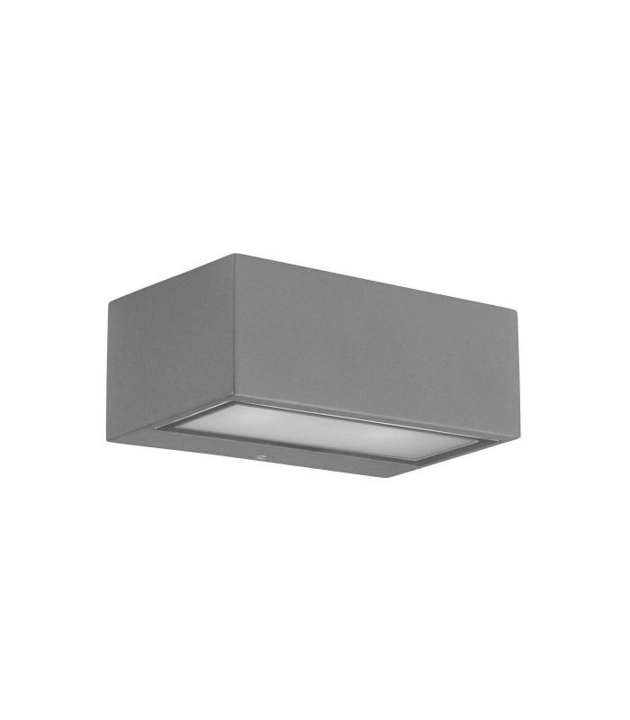 1 Light Outdoor Wall Light Grey IP44