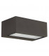 1 Light Outdoor Wall Light Brown IP44