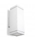 2 Light Outdoor Up Down Wall Light White IP65