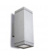 2 Light Outdoor Up Down Wall Light Grey IP65