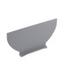 1 Light Outdoor Small Up Down Wall Light Grey IP65, E27