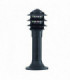 1 Light Outdoor Pedestal Bollard Light Black IP44, E27