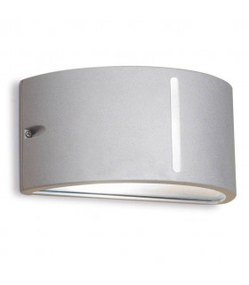 1 Light Outdoor Wall Light Grey IP44, E27