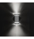 2 Light Outdoor Up Down Wall Light Grey IP54, GU10