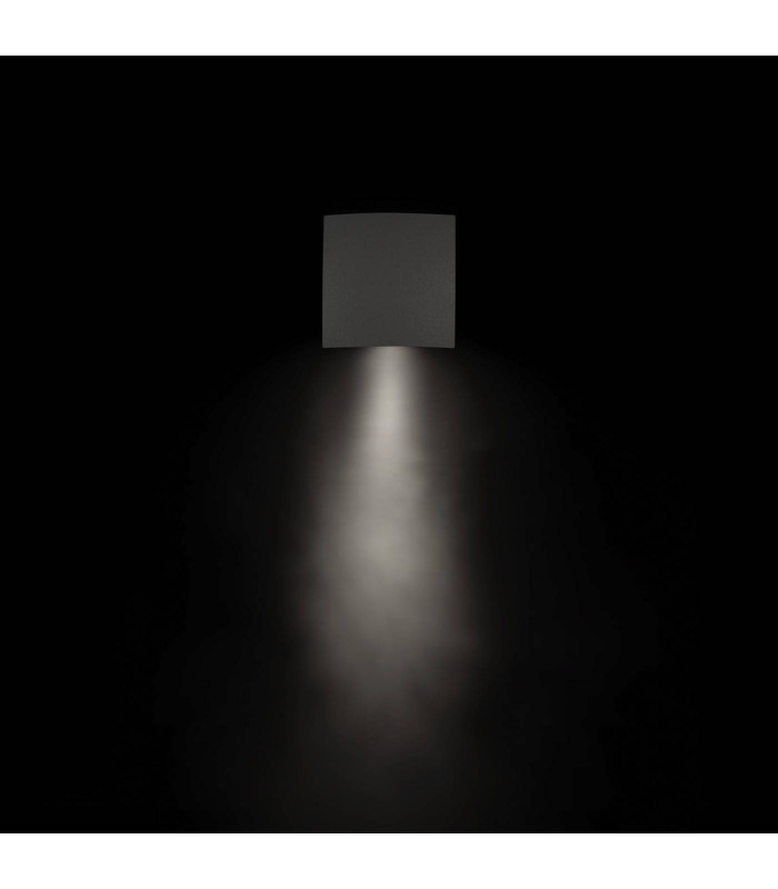 LED 1 Light Outdoor Small Wall Light Grey IP64