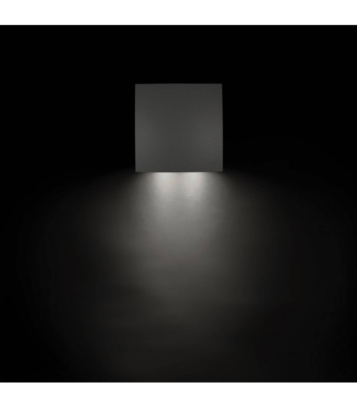 LED 1 Light Outdoor Large Wall Light Grey IP64