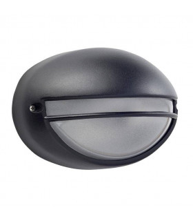 1 Light Outdoor Small Wall Light Black IP44, E27