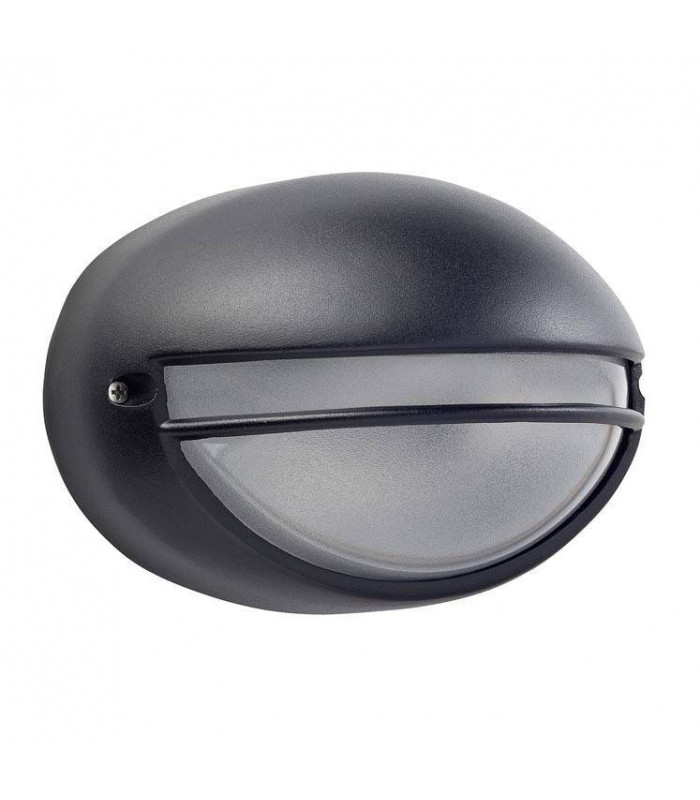 1 Light Outdoor Small Wall Light Black IP44, E27