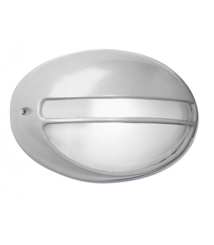 1 Light Outdoor Large Wall Light Grey IP44, E27