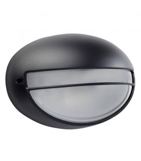 1 Light Outdoor Large Wall Light Black IP44, E27