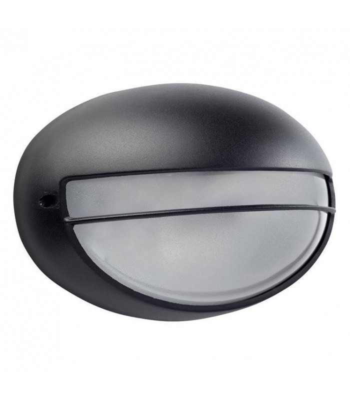 1 Light Outdoor Large Wall Light Black IP44, E27