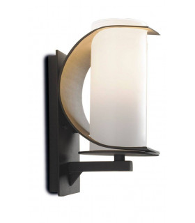 1 Light Outdoor Small Wall Light Black IP44, E27