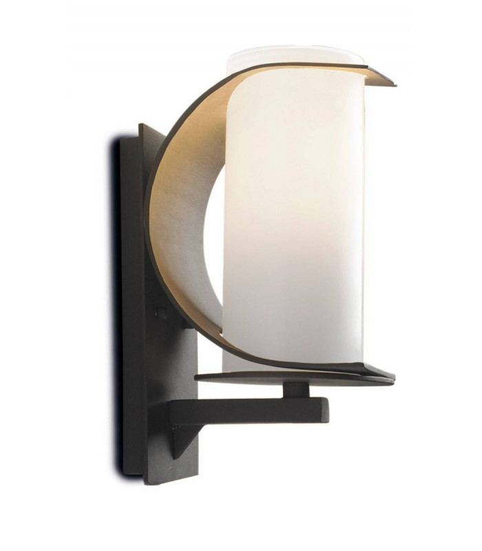 1 Light Outdoor Small Wall Light Black IP44, E27