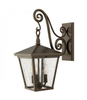 3 Light Outdoor Medium Wall Lantern Light Regency Bronze IP44, E14
