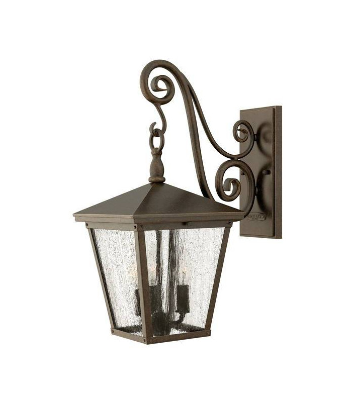 3 Light Outdoor Medium Wall Lantern Light Regency Bronze IP44, E14