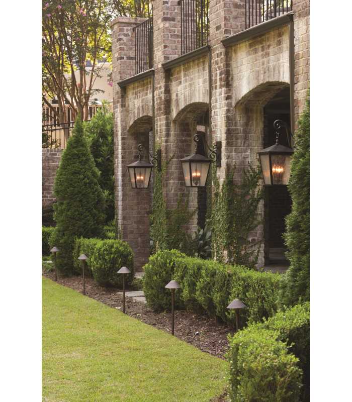 3 Light Outdoor Medium Wall Lantern Light Regency Bronze IP44, E14