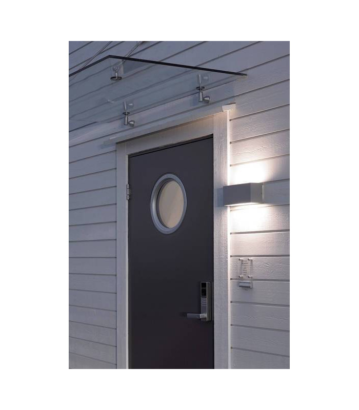1 Light Outdoor Up / Down Wall Lantern Light Graphite IP65, E27