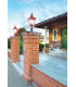 1 Light Outdoor Pedestal Lantern Copper IP44, E27