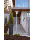 Outdoor Single Lamp Post Galvanised, E27