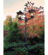 2 Light Twin Outdoor Post Lantern Black IP54, E27