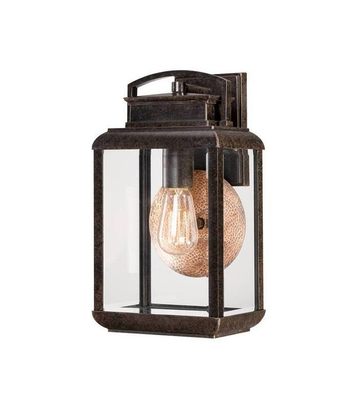 1 Light Outdoor Medium Wall Lantern Light Imperial Bronze IP44, E27