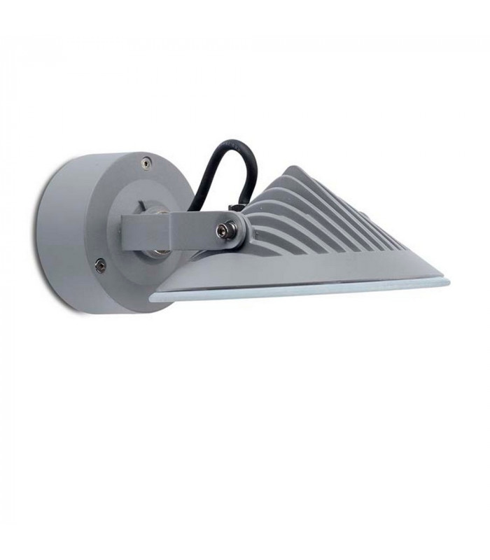 LED Large Adjustable Outdoor Spotlight Grey IP65