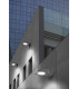 2 Light Outdoor Fluorescent Wall Light Grey IP65