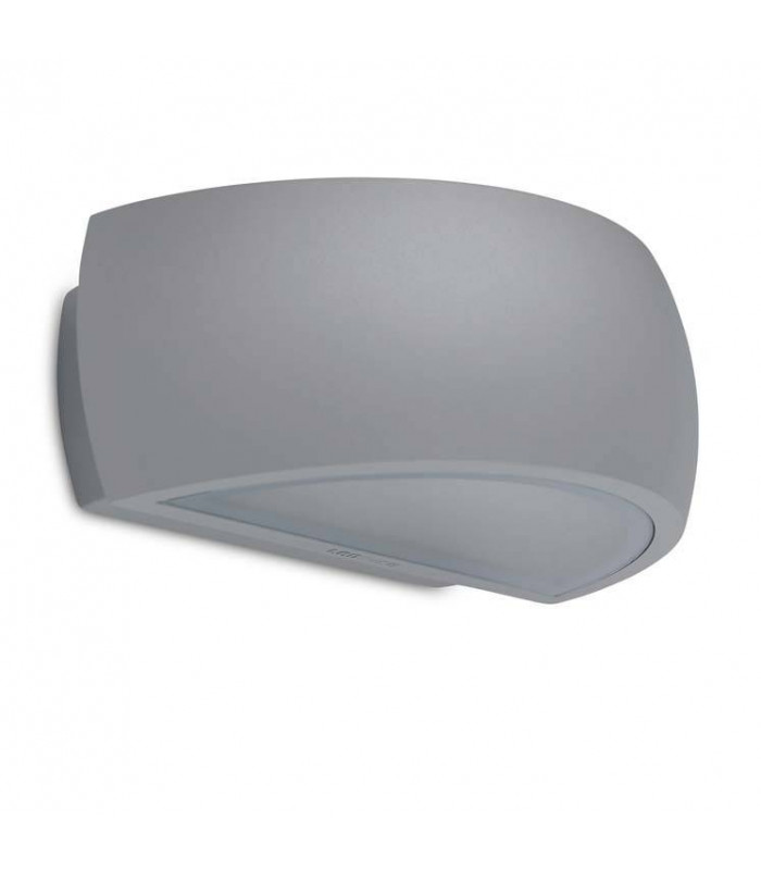 1 Light Outdoor Up Down Wall Light Urban Grey IP65, E27