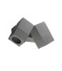 2 Light Outdoor Wall Light Grey IP44, GU10