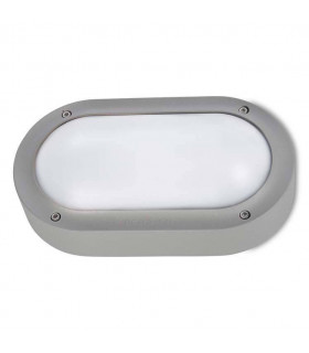 LED Outdoor Aluminium Wall Light Grey IP65