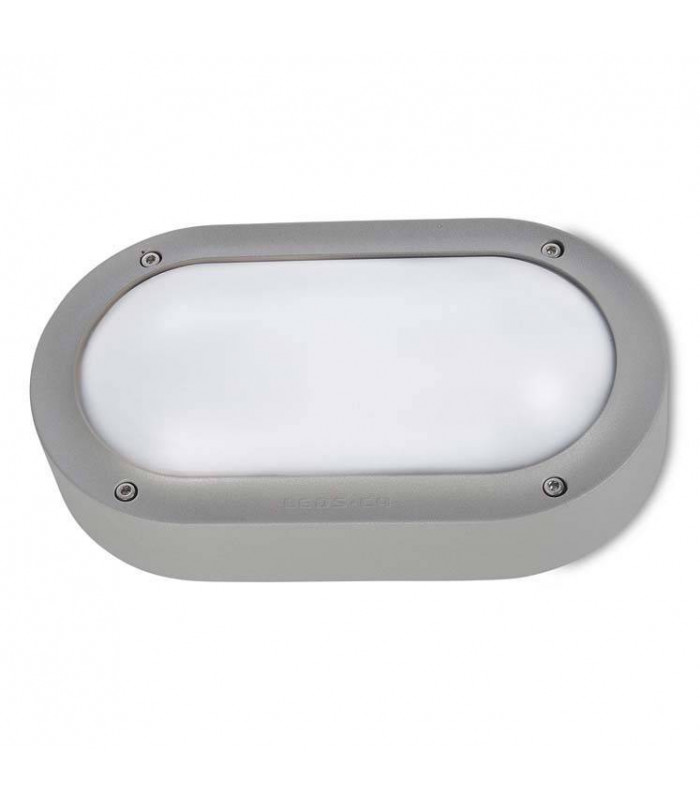 LED Outdoor Aluminium Wall Light Grey IP65
