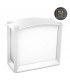 2 Light Outdoor Wall Light White, E27