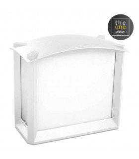 2 Light Outdoor Wall Light White, E27
