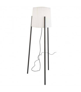 1 Light Adjustable Outdoor Floor Lamp Urban Grey with White Shade IP65, E27