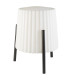 1 Light Adjustable Outdoor Floor Lamp Urban Grey with White Shade IP65, E27